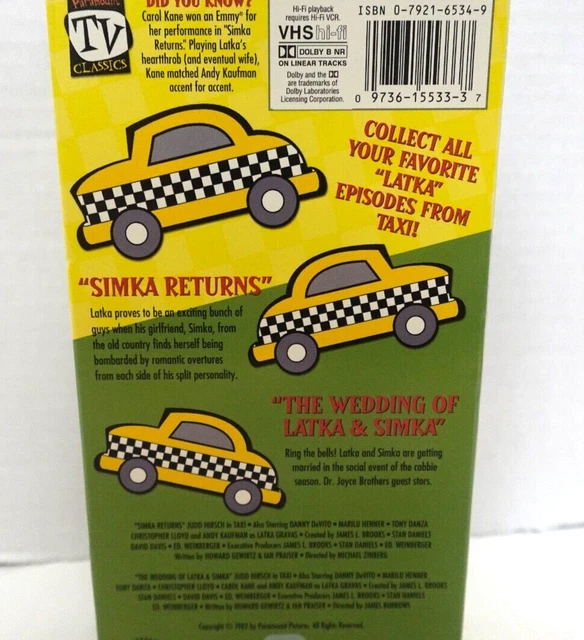 TAXI (TV SERIES) vol. 3 The Best of Andy Kaufman TV Classics VHS tape