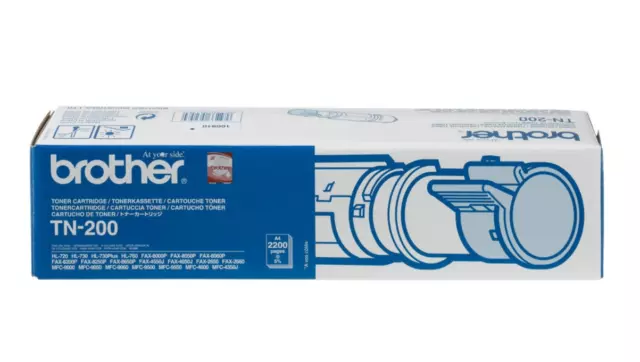 Brother TN200 Laser Toner Cartridge Black Genuine for HL-720 HL-730 Fax