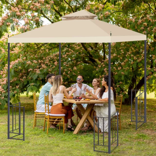 10'x10' Water Resistant Gazebo Top Canopy Replacement Pavilion Sunshade Cover