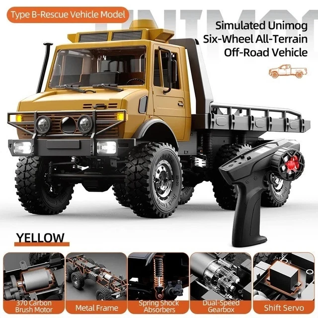 68074 Carrosserie Rouge + Adhésifs 1:18 Off Road Rock Crawler Hummer Body HIMOTO