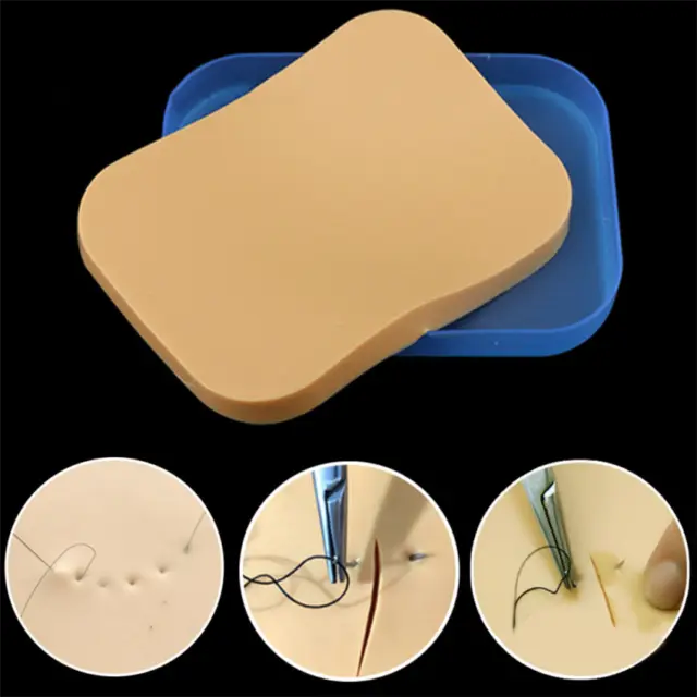 Silicone Suture Training Pad Medical Surgical Incision Practice Human Skin Model