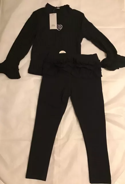 Abbigliamento mini ragazze River Island età 2-3 anni leggings bum frilly nuovi con etichette