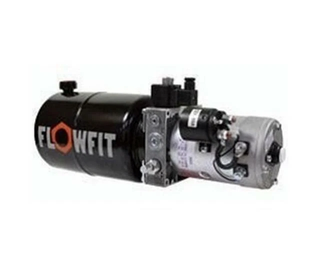 UP100 12V DC Single Acting Solenoid Operated Hydraulic Power Unit, 3.7