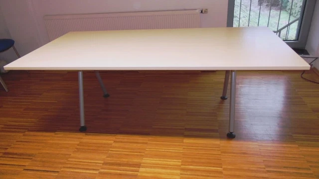 Konferenztisch 200 x 100 x 68cm Ahorndekor Melamin