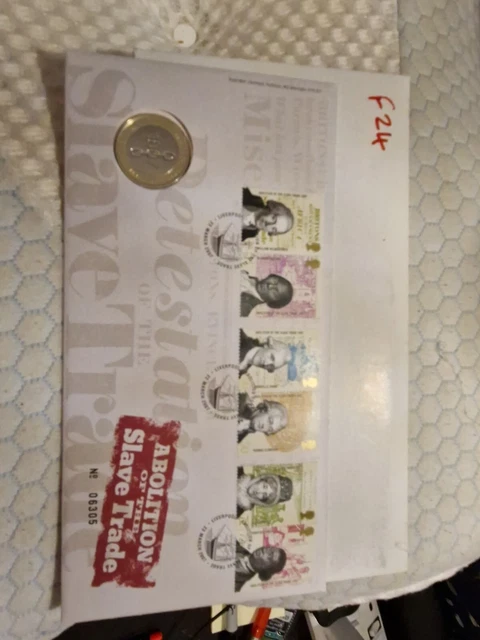 2007 GB Abolition of the Slave Trade  £2 Coin Royal Mail/Mint FDC Liverpool F24