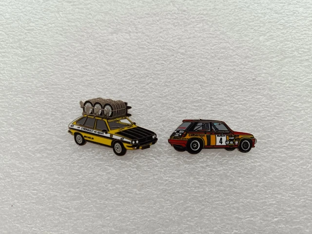 RARE PIN'S RENAULT RALLYE SUPER 5 GT TURBO MUSSON BARDOU