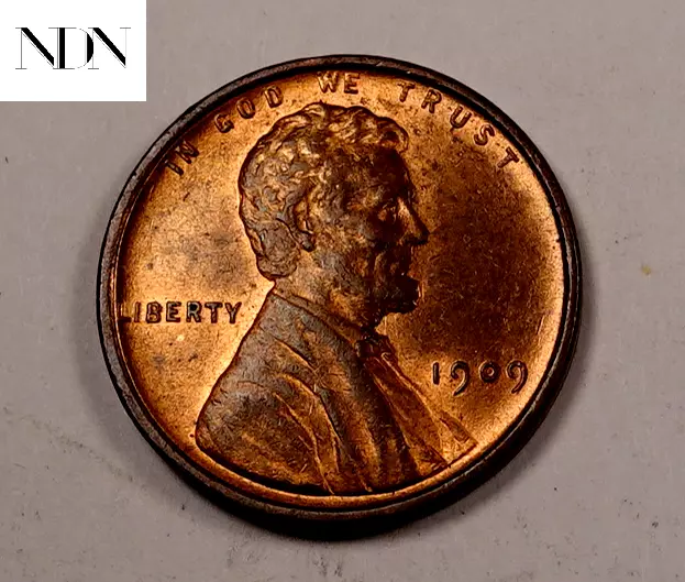 1909 VDB Lincoln Wheat Penny Cent - Choice BU (red/bn) - #W375
