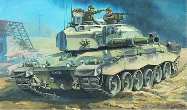 Trumpeter 1/35th scale British Challenger 2 tank plastic model kit..---