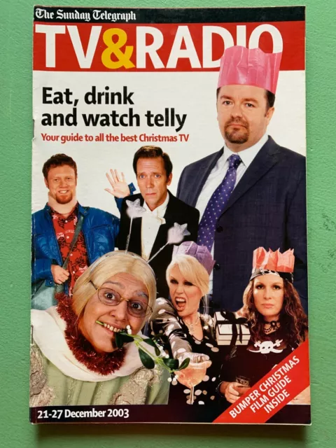 TV & RADIO magazine 21-27 December 2003 CHRISTMAS Ricky Gervais Alan Davies