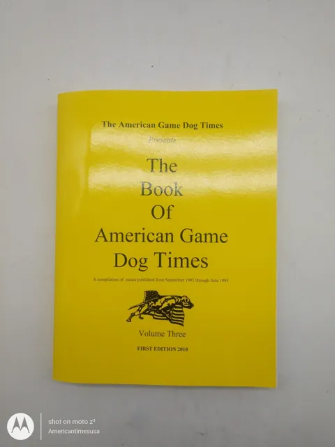 American Game Dog Times AGDT Sept 1993 to June 1995.