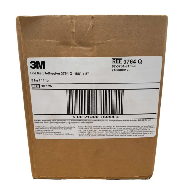 3M Hot Melt Adhesive 3764 Q Scotch-Weld (Full Case) 5/8" X 8"