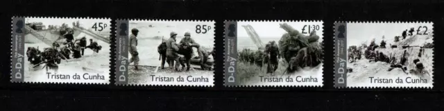 Tristan Da Cunha 2019 Sg1256-1259 75Th Anniversary Of D-Day  Set Mnh