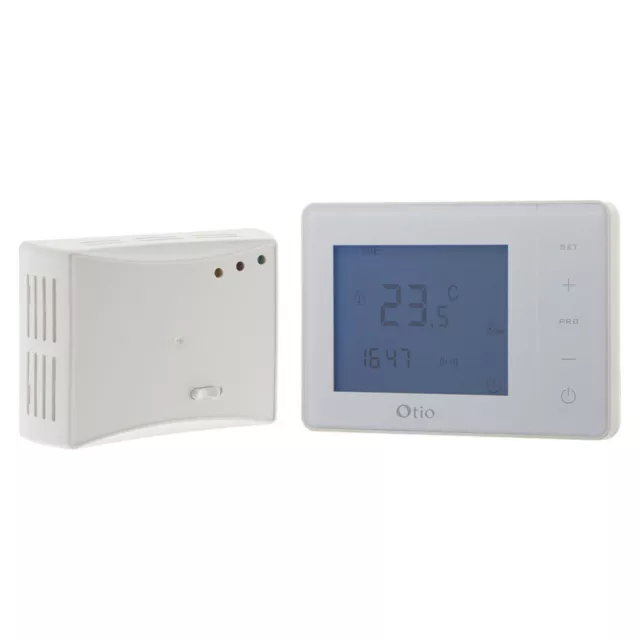 Thermostat programmable sans fil blanc - Otio