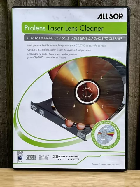 ALLSOP 59147 ProLens Laser Lens Diagnostic Cleaner for DVD and CD