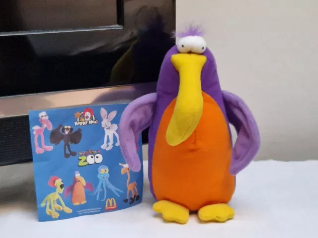 McDonalds Happy Meal 2000 - Toy  Plüsch Tiere Figur - Verrückter Zoo - Pinguin