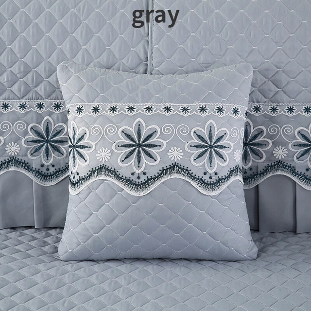 1X Retro Floral Pillow Case Square Sofa Cushion Cover Thick Decoration No Core