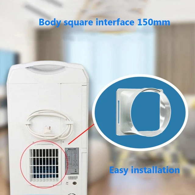 H4# Portable Air Conditioner Exhaust Duct Interface Pipe Tube Connector Accessor