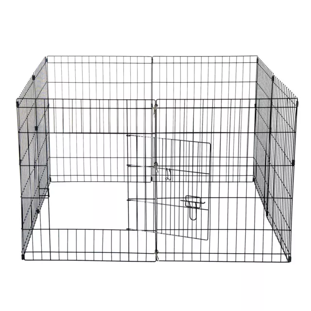 Pet Cage Metal Playpen 8 Panel Dog Cat Rabbit Play Pen Wire Run Fence Enclosures 2