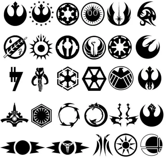Decals for Star Wars Legion - Rebel Alliance red