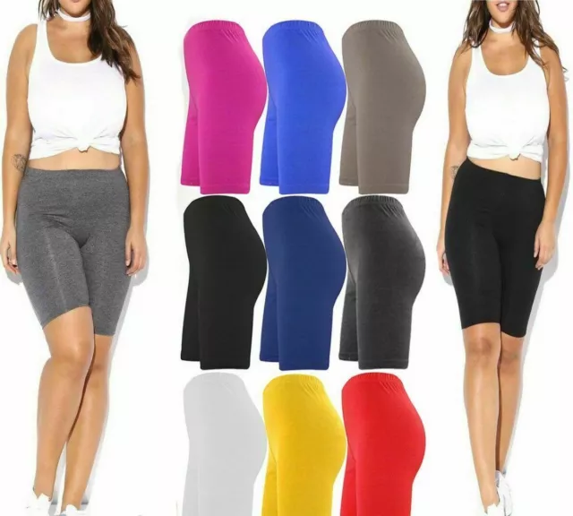 Ladies Women Cycling Shorts Dancing Shorts Lycra Leggings Active Casual Short Uk