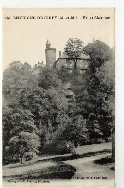 VAL ET CHATILLON - Meurthe et Moselle - CPA 54 - le chateau de Chatillon