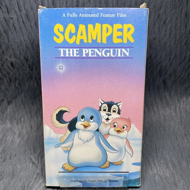 SCAMPER THE PENGUIN VHS Tape Feature Films for Families Animated Kids ...