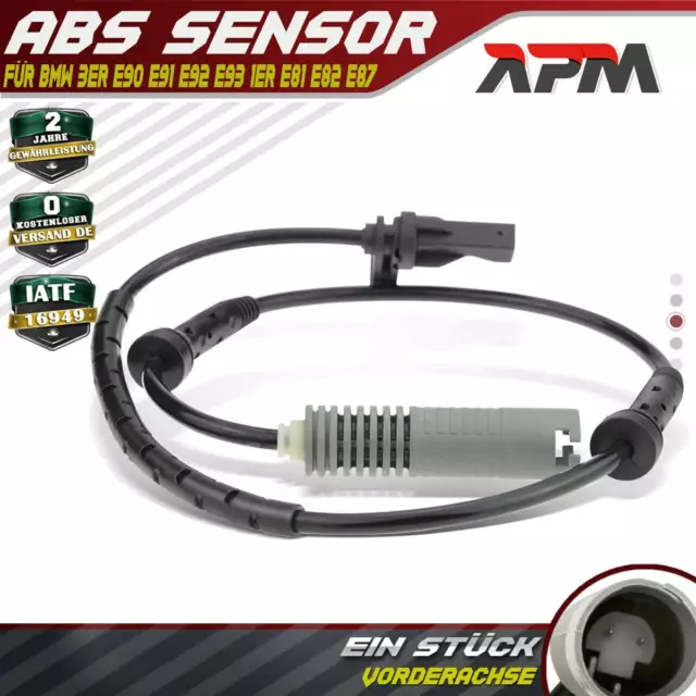 ABS Sensor Raddrehzahlfühler vorne für BMW 3er E90 E91 E92 E93 1er E81 E82 E87