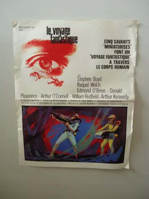 SCI FI/LE VOYAGE FANTASTIQUE/FANTASTIC VOYAGE/RAQUEL WELCH/affiche 60x40