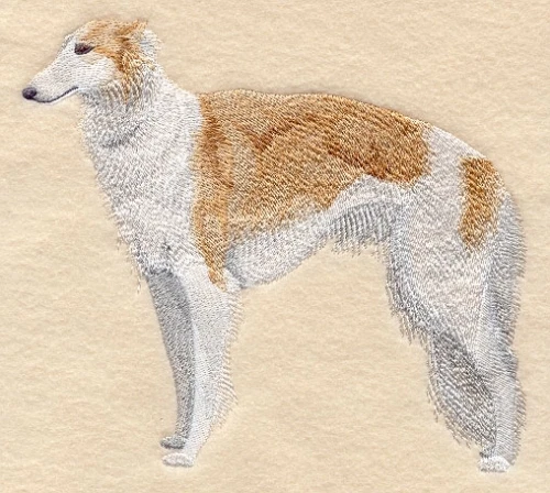 Embroidered Fleece Jacket - Borzoi C9604 Sizes S - XXL