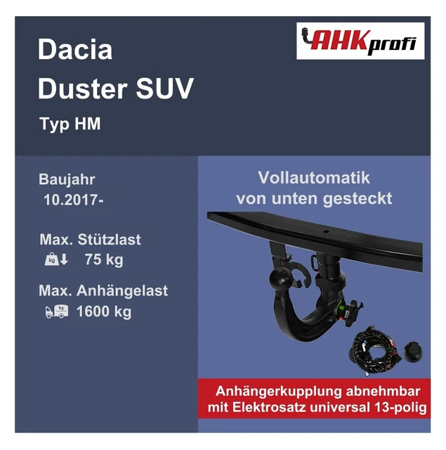 Dacia Duster Anhngerkupplung Nachrsten Kosten