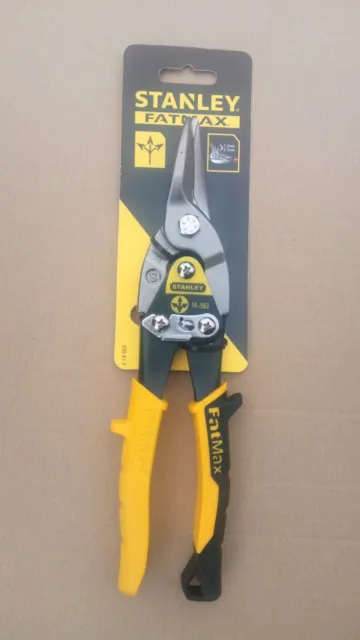 STANLEY Aviation Snips Fatmax 2-14-563 Staight Yelow snips.