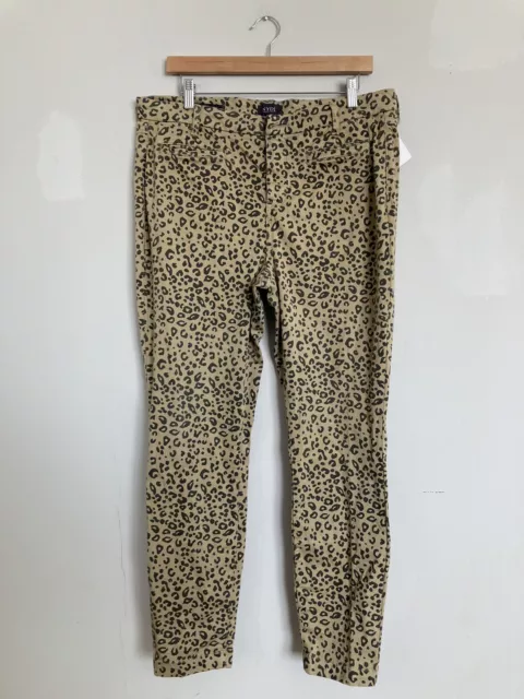 NYDJ Not Your Daughter’s Jeans Lift X Tuck Animal Print Ami Skinny Size 14