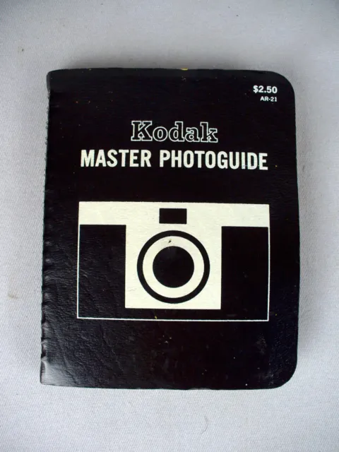 1971 primera impresión Kodak Master guía fotográfica folleto libro ar-21 limpio