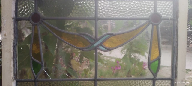 Authentic Leaded Stained Glass Mission Arts And Craftsman Prairie Window