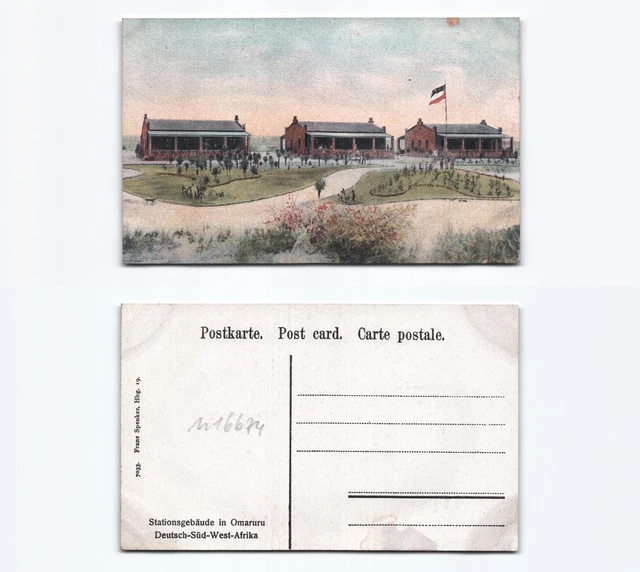(n16674)   Ansichtskarte Station Omaruru Deutschsüdwestafrika, ungebraucht,