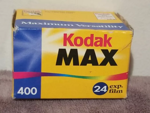 Kodak Max Versatility 400 Film 24 Exposures. Exp 09/2001