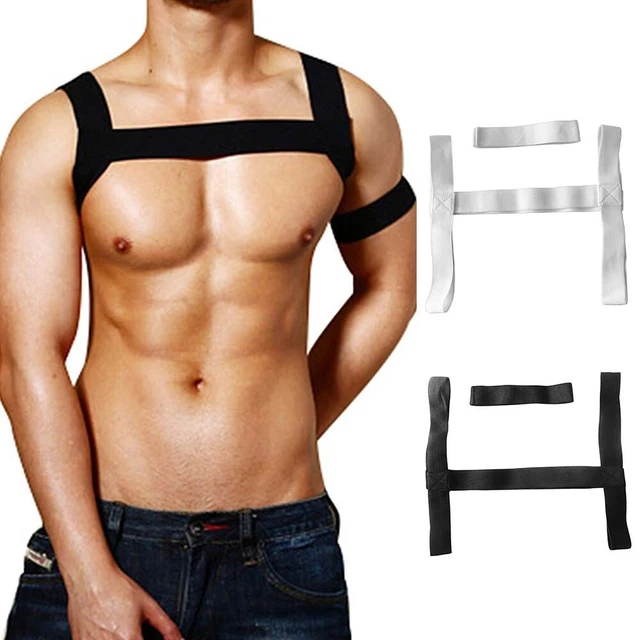 Cou Élastique Bretelles Épaule Corps Muscle Poitrine Harnais Polyamide Tissu