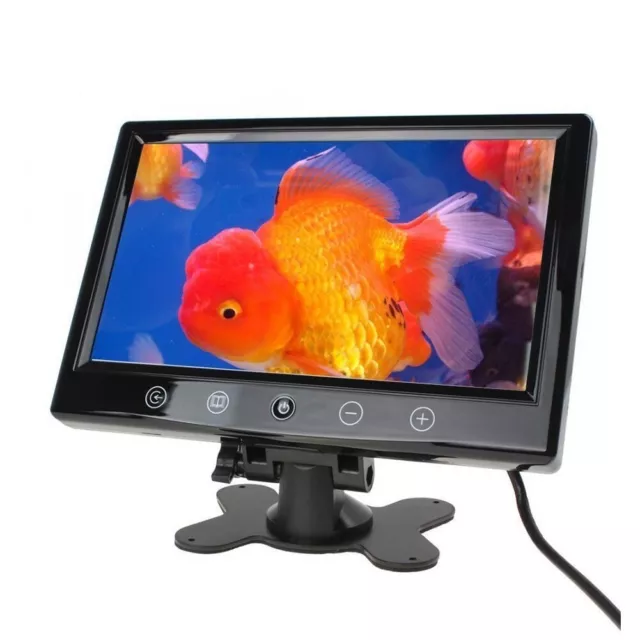 Monitor LCD Da 9 Pollici Auto Pulsanti Touch 2 Ingressi AV X Videosorveglianza