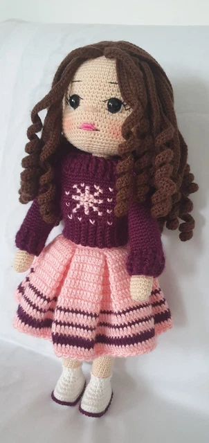 Amigurumi Luxuspuppe Handmade 35 cm