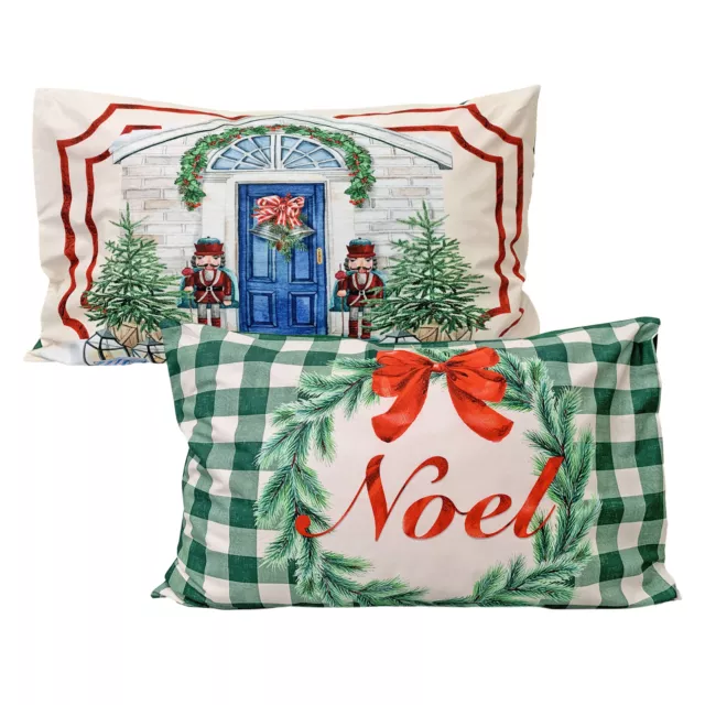 Paire Taies de Noel Impression Casse-Noisettes Maestri Cotonieri 2pz Noël 6503