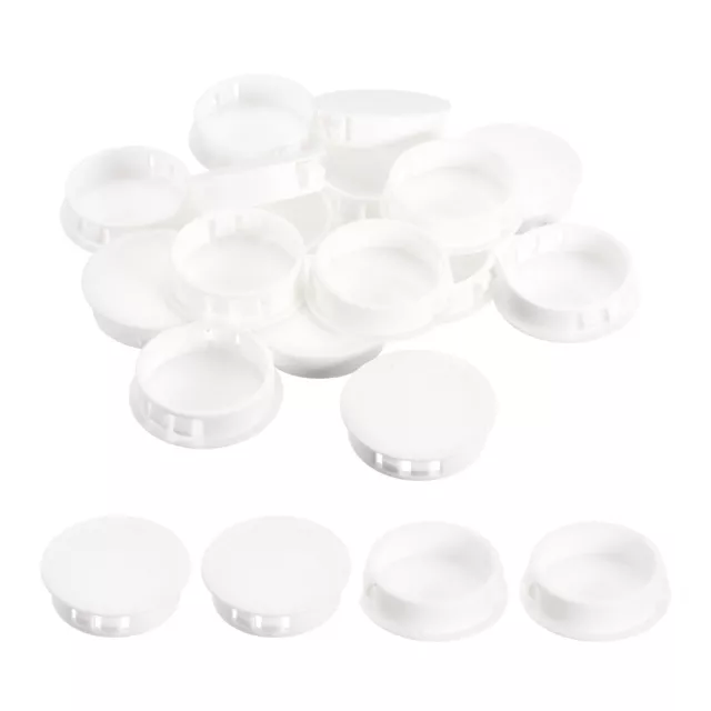 1-1/2" Plástico Agujero Tapones, 16uds Empotrado Tipo Redondo Tapones, Blanco