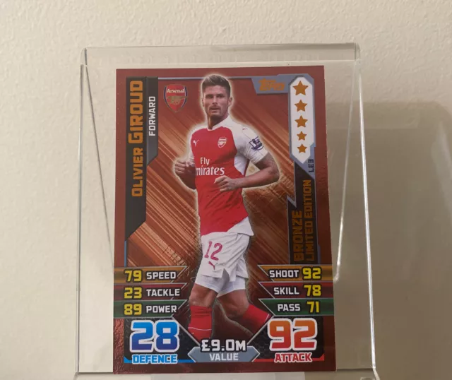 Match Attax 2015/16 - Olivier Giroud Bronze LE3 Limited Edition 15/16 Arsenal
