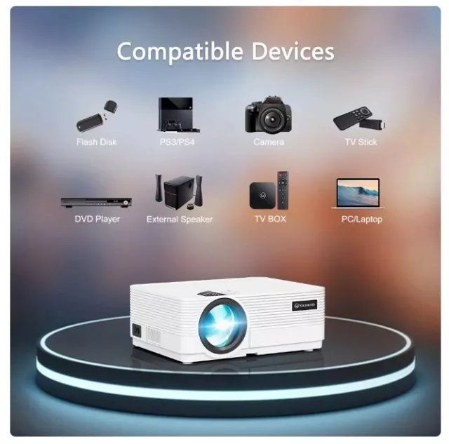 Wireless Mini Projector 1080P 3D LED WiFi Video Movie Home Theater Cinema HDMI