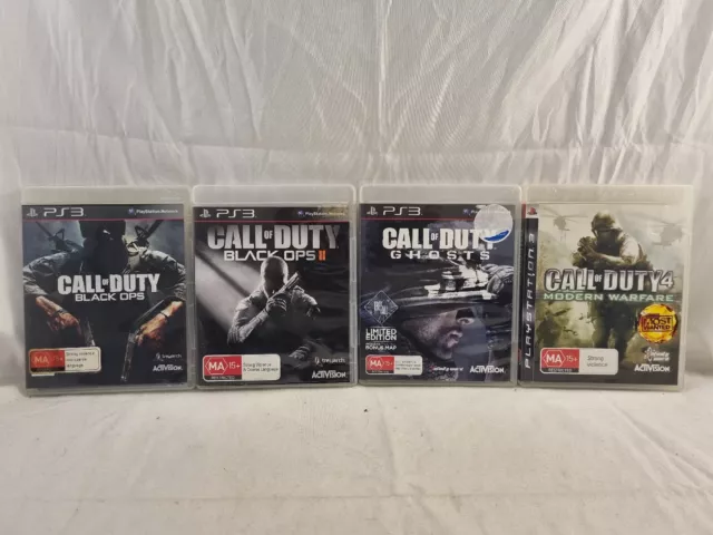 Lot of 3 PS3 Games Call of Duty (Black ops, Modern Warfare II 2, Ghost)