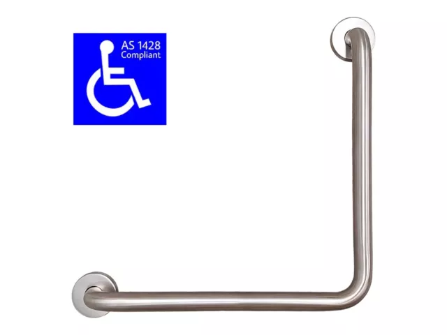 Safety Rail Ambulant Grab Bar Stainless Steel Disabled Toilet Hand Rail Angled