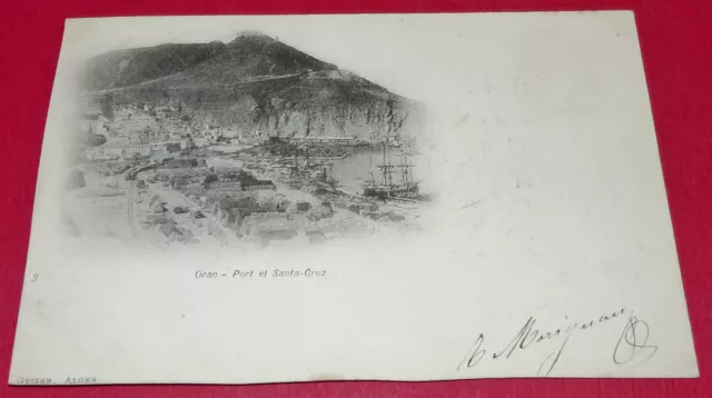 Cpa Carte "Nuage" 1900-1903 Jean Geiser Colonies France Algerie Oran Santa-Cruz