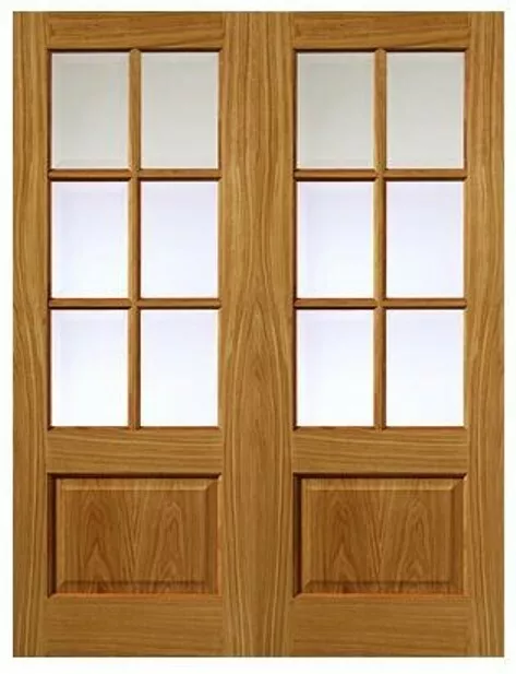 Pair Solid Timber Dove French Doors  *made to measure* in pine,hardwood,oak.