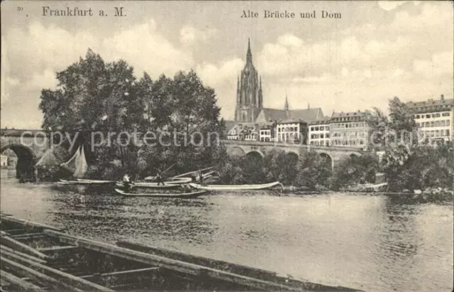 42559180 Frankfurt Main Alte Bruecke und Dom Frankfurt am Main