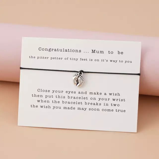 Mum to be bracelet gift present for baby shower pregnancy mother expecting Mommy