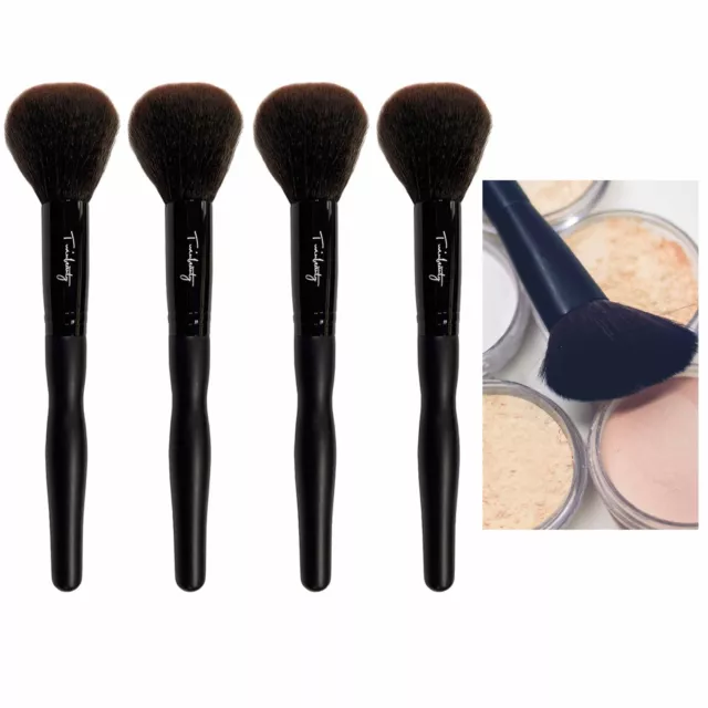 4X Belleza Brochas Set Cosmético Polvo Facial Base Líquida Maquillaje Colorete